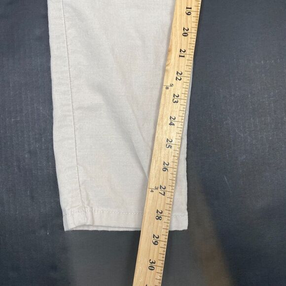 Boden Womens Pants Tan Size 8 Ankle Mid Rise  Stretch Cotton Blend Soft Comfort - Picture 8 of 15